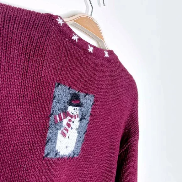 ⚡️SOLD⚡️ vintage croft & barrow embellished holiday cardigan - size large - Picture 6 of 7